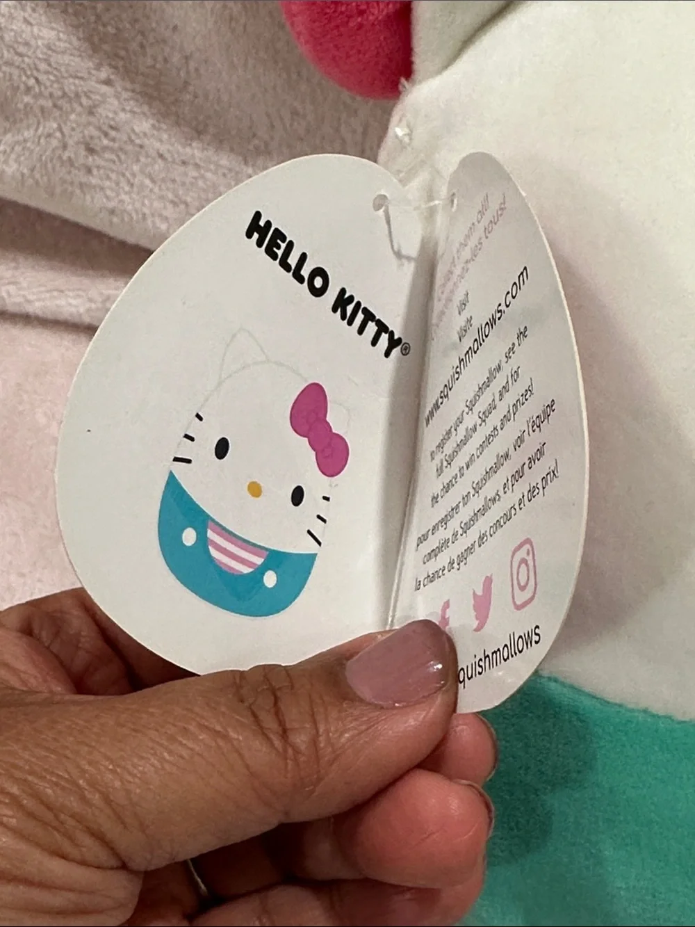 Squishmallow Sanrio Hello Kitty & Tuxedo Sam Plush bundle